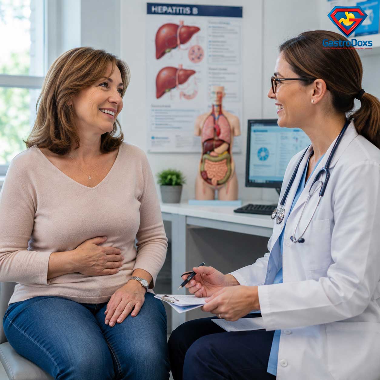 Hepatitis B treatment appointment at GastroDoxs