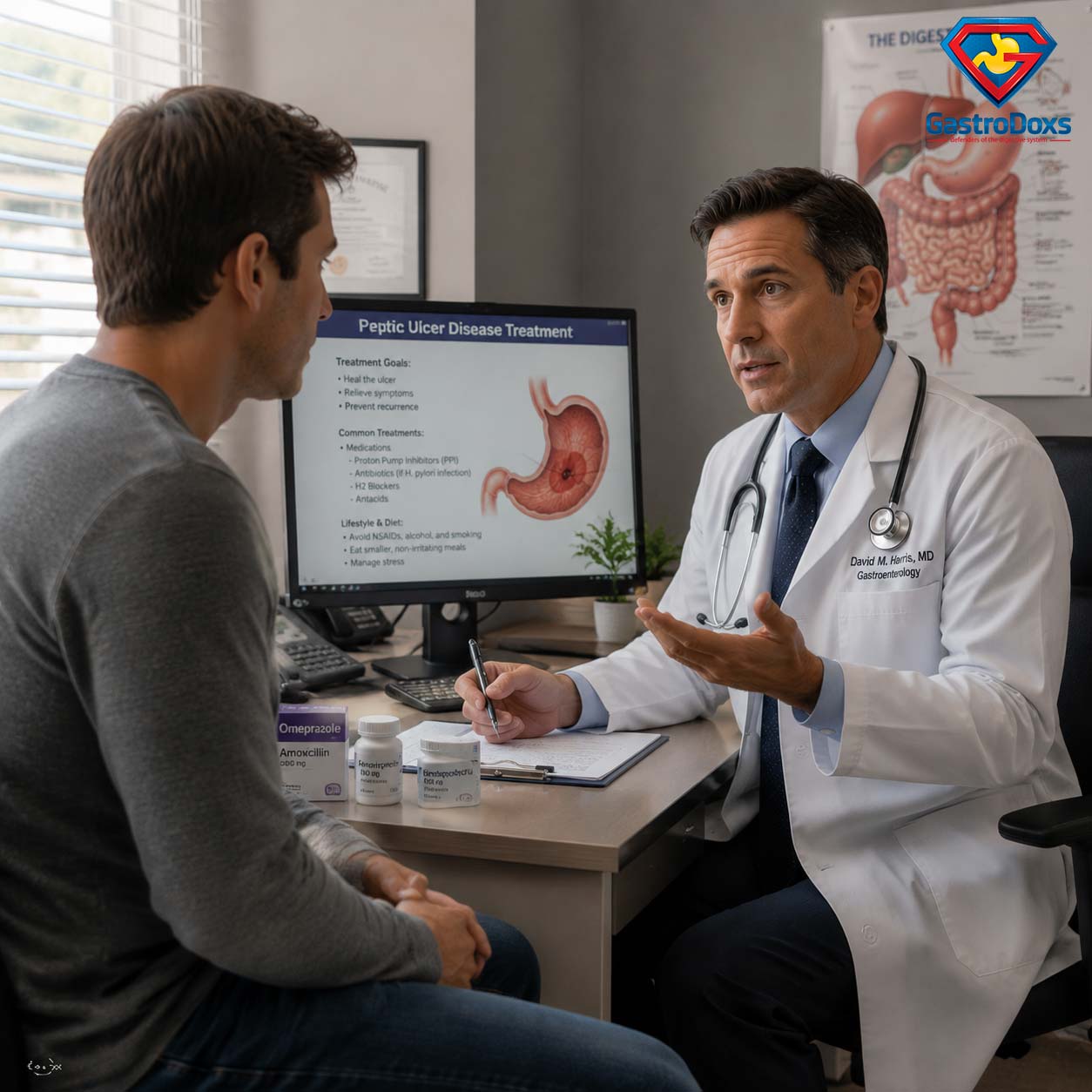 Peptic Ulcer Disease appointment at GastroDoxs