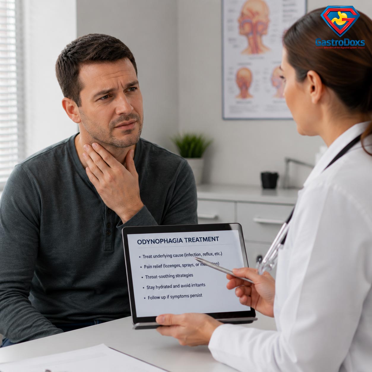 Odynophagia treatment consultation