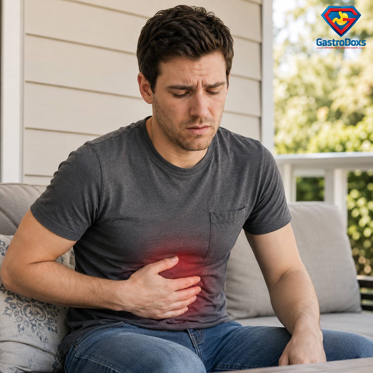 Patient experiencing upper abdominal epigastric pain