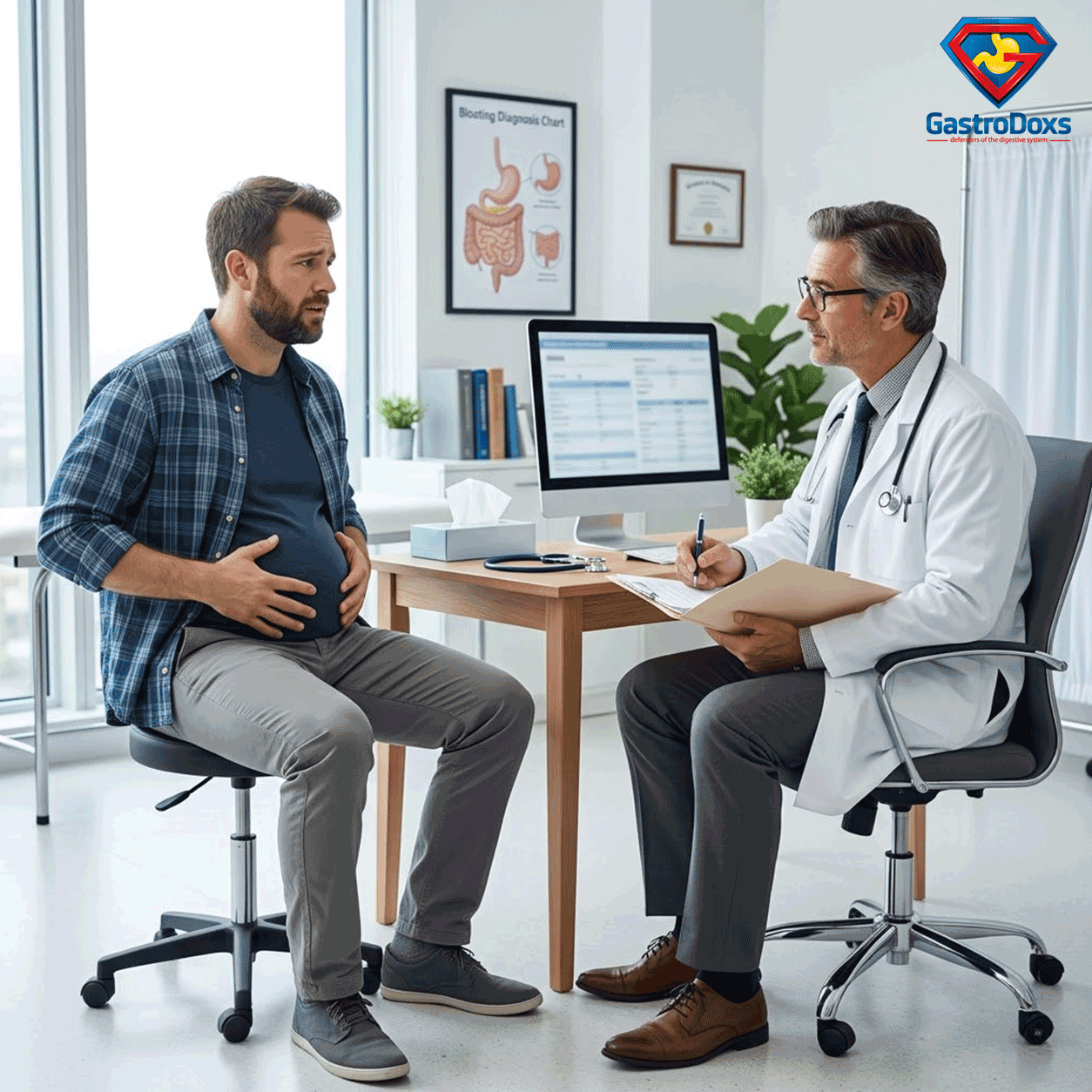Bloating Diagnosis digestive symptom care at GastroDoxs