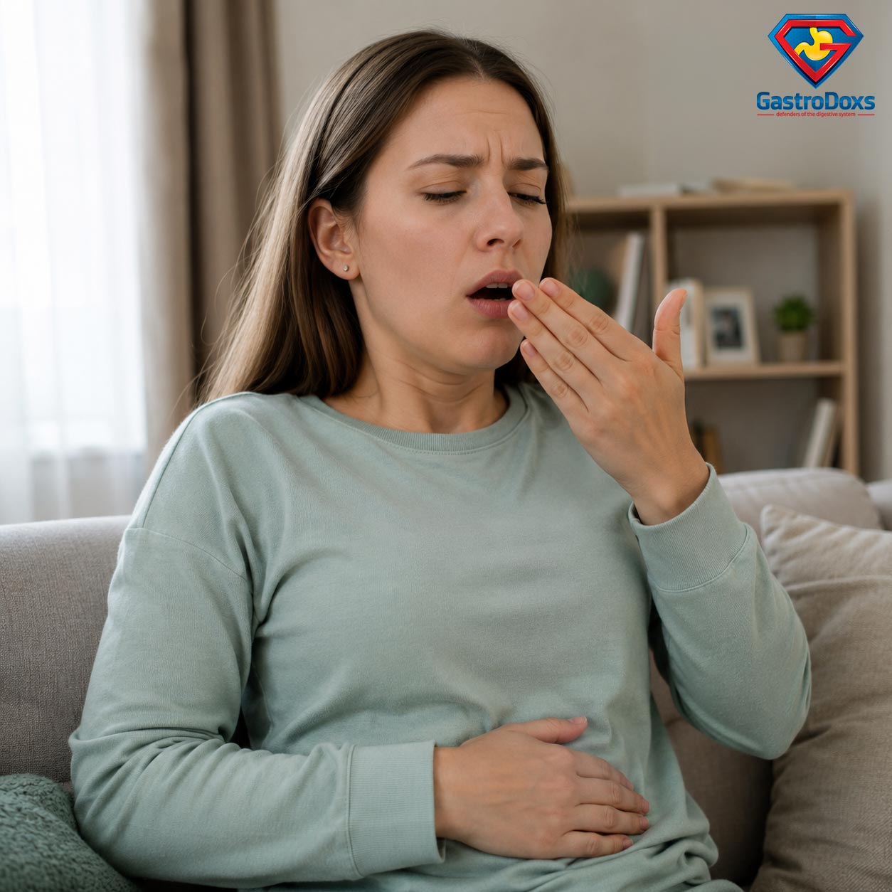 Patient experiencing gas and bloating symptoms requiring gastroenterology evaluation