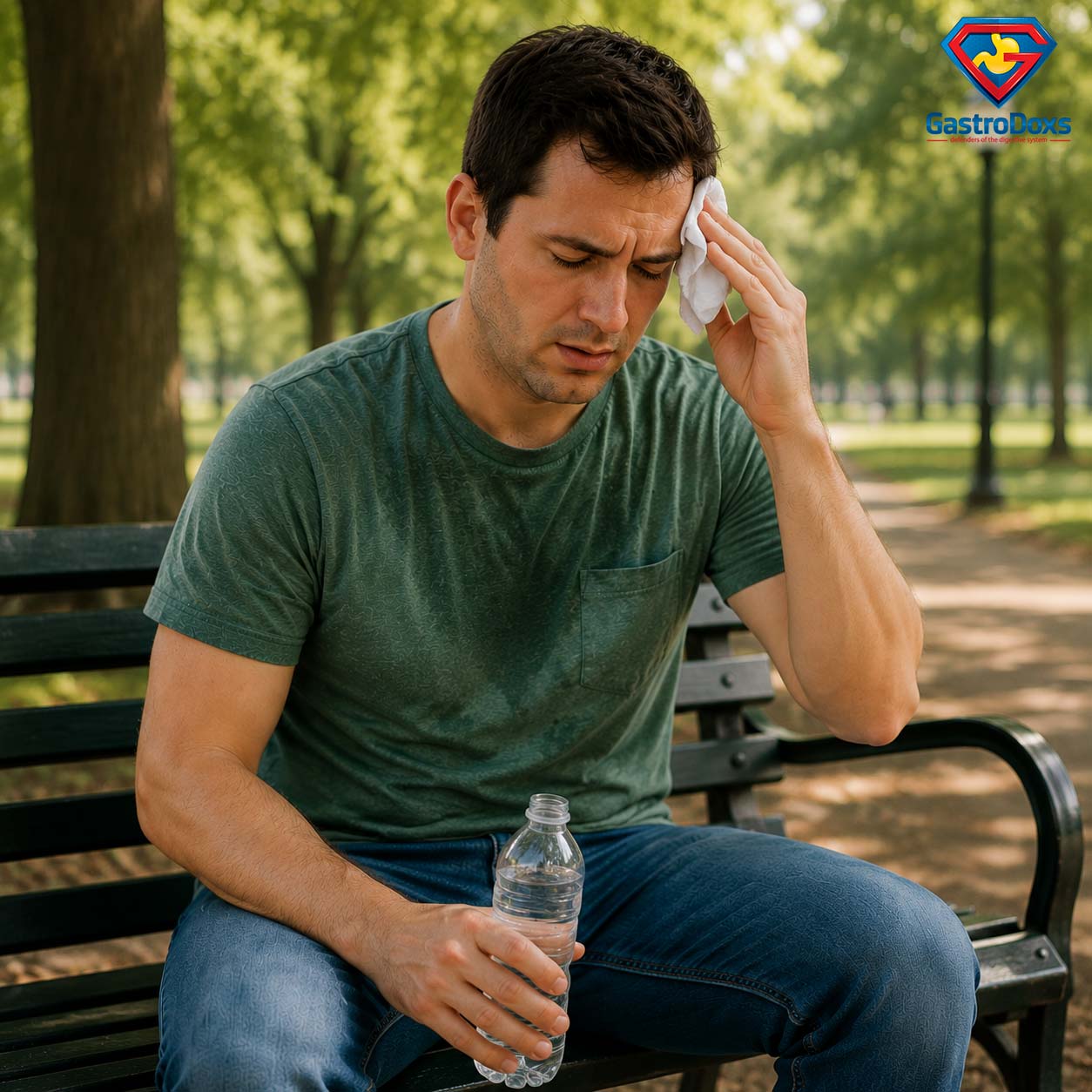 Patient receiving upset stomach evaluation at GastroDoxs Cypress office near Spring Cypress Road