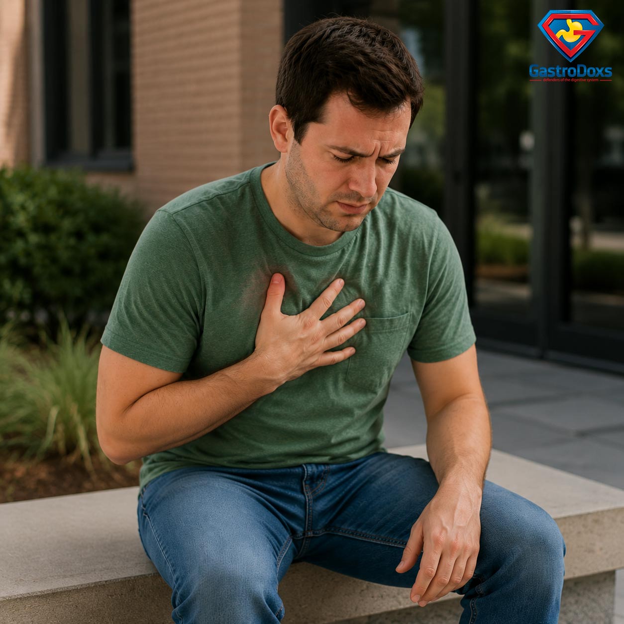 Board-certified gastroenterologist evaluating upset stomach symptoms in Katy, TX