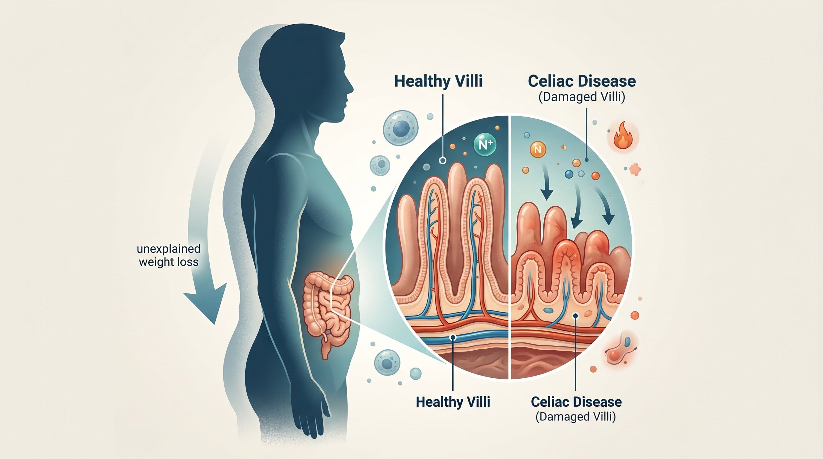 Can Celiac Disease Cause Weight Loss or Poor Nutrient Absorption?