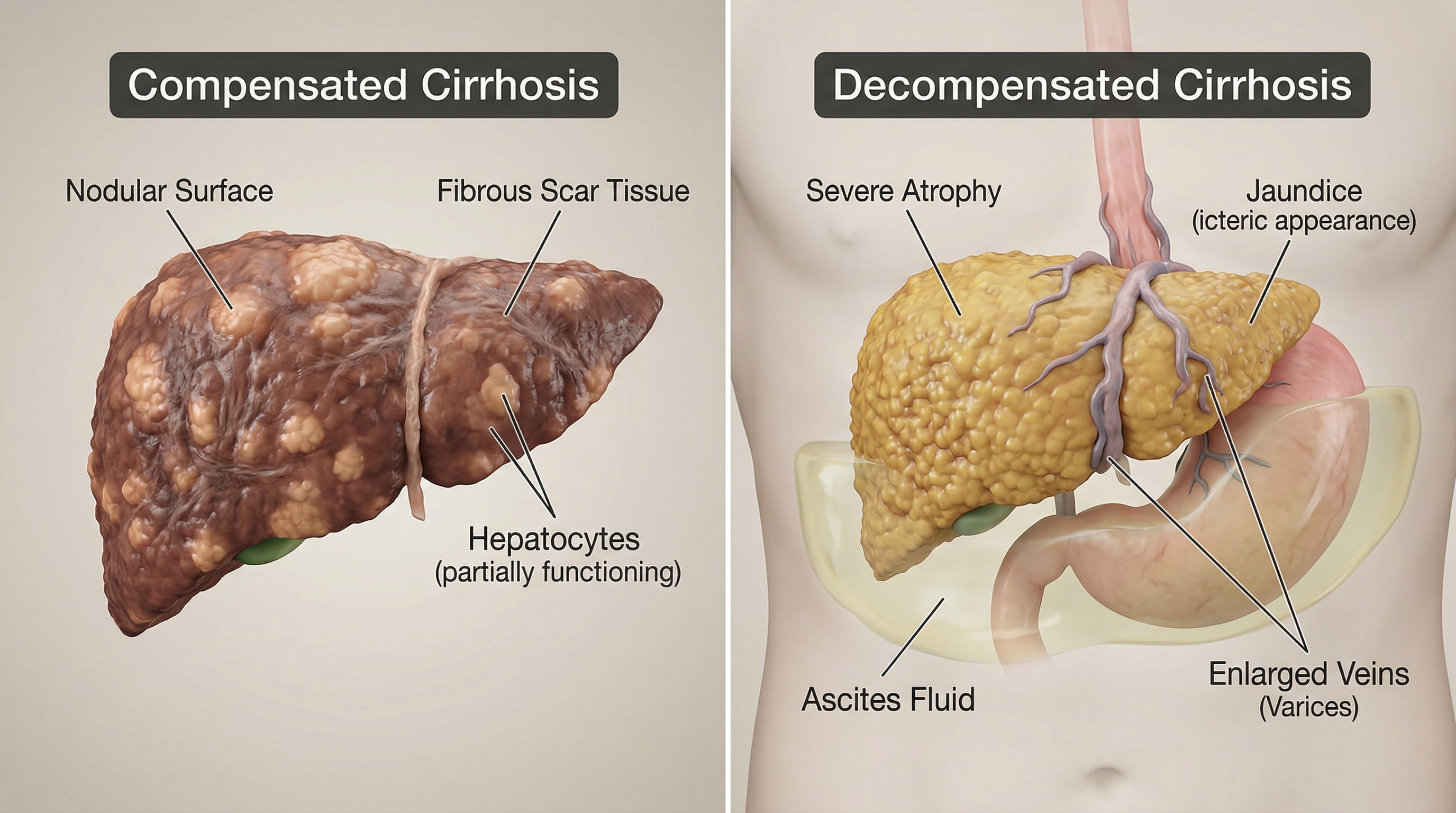 Cirrhosis Stages Explained: Symptoms, Progression, and What Happens Next