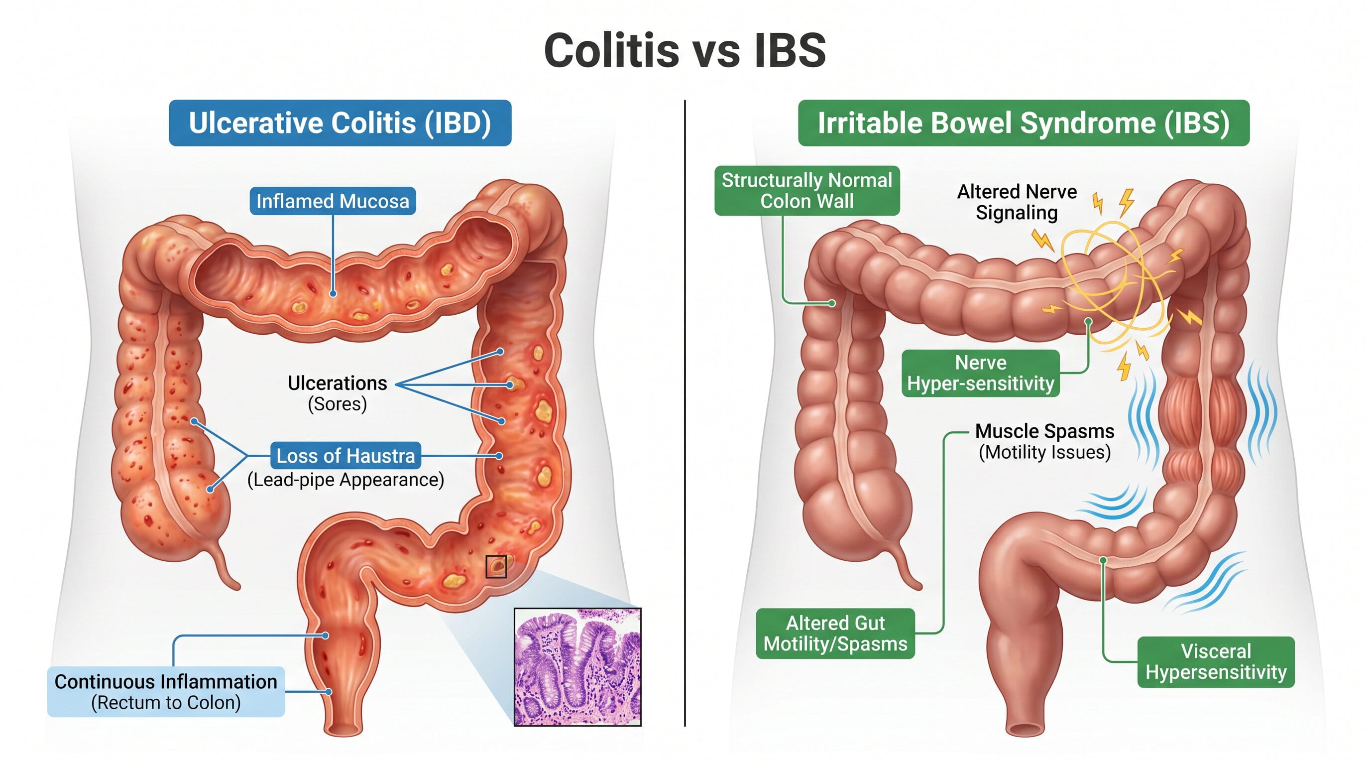 Colitis vs IBS: How to Tell the Difference
