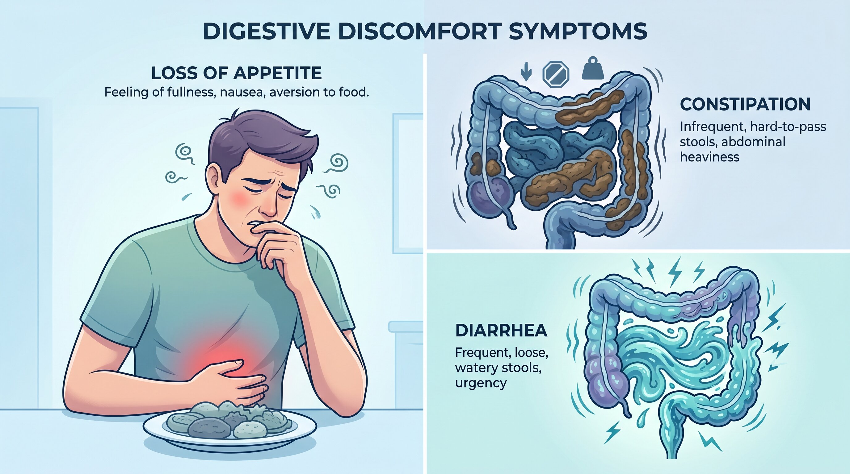 Loss of Appetite With Constipation or Diarrhea: What Your Bowel Changes May Mean