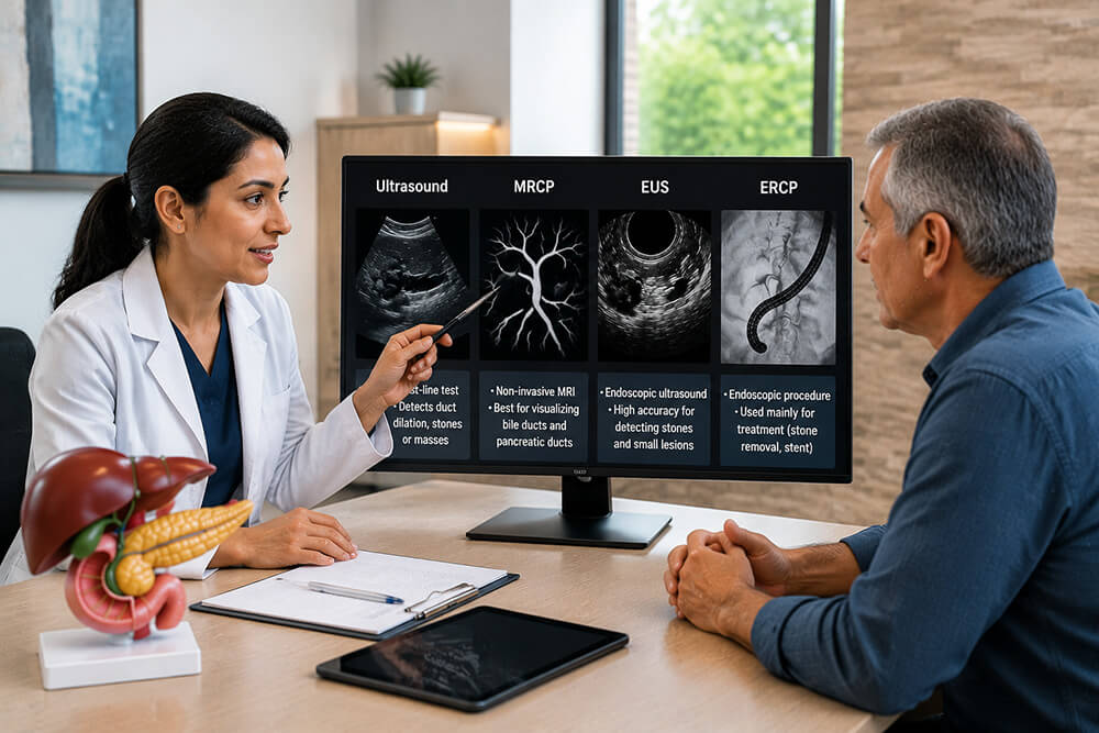 Dilated Common Bile Duct: Ultrasound vs MRCP vs EUS vs ERCP